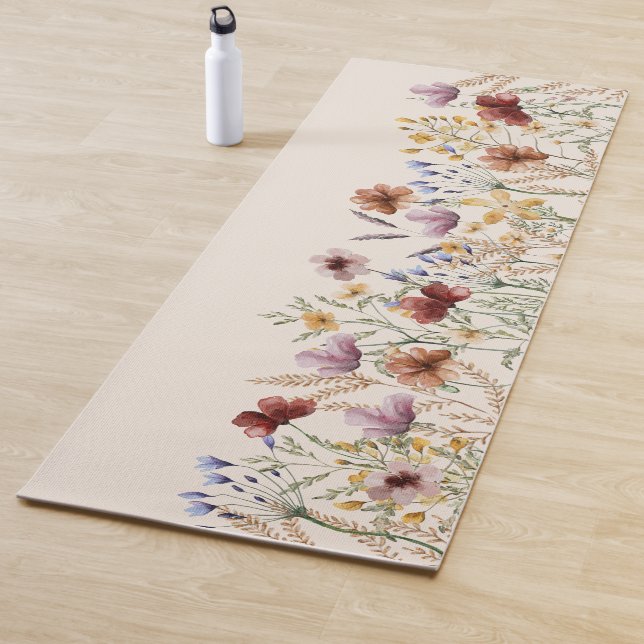 Tapete De Yoga Boho Floral Yoga Mat (In Situ)