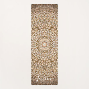 Tapete De Yoga Boho Mandala Geométrico