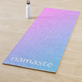 Tapete De Yoga Boho Rosa Botânico
