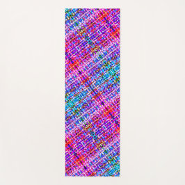 Tapete De Yoga Boho Xadrez Bokeh Padrão reversível Yoga Mat