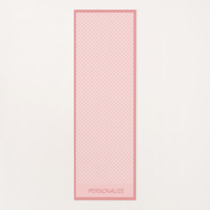 Tapete De Yoga Bolinhas Rosa Bonita Design Zen Yoga Namaste