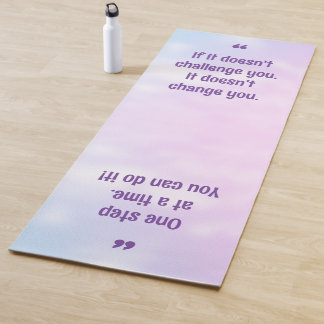 Tapete De Yoga Bonito Pastel Inspirational Quote Yoga Mat