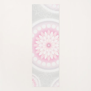 Tapete De Yoga Bonito rosa e branco Mandala Yoga Mat
