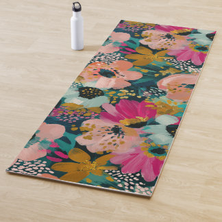 Tapete De Yoga Botânica Floral