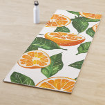 Tapete De Yoga Botanical Fruit Orange Citrus Seamless Pattern<br><div class="desc">A vibrant abstract floral garden with playful wildflowers,  soft botanical shapes,  and expressive textures.</div>
