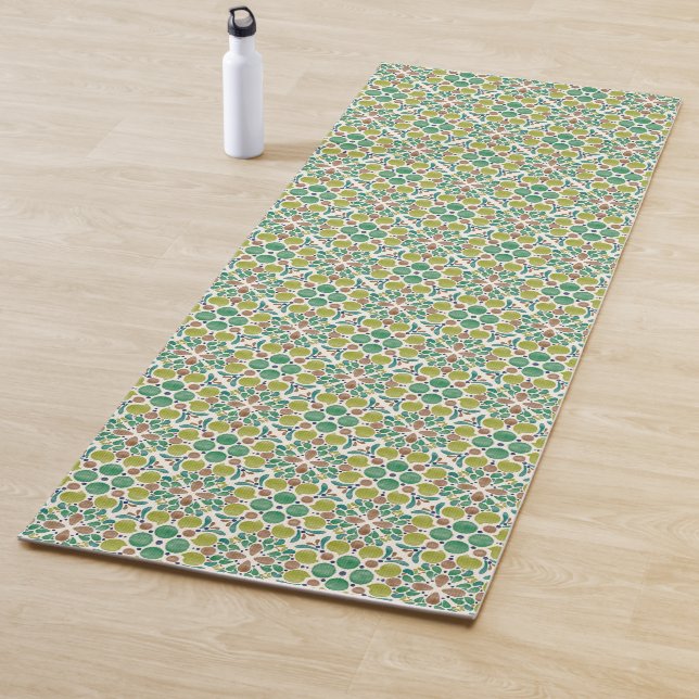 Tapete De Yoga Botanical Pop - Olive (In Situ)