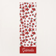 Botânico floral vermelho de Natal