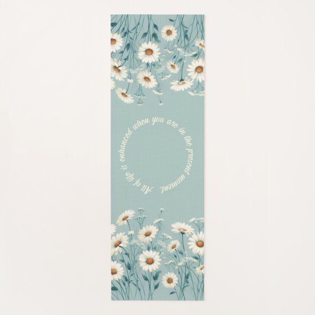 Tapete De Yoga Bountiful Daisy's (Customize) (Frente)