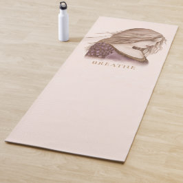 Tapete De Yoga BREATHE Mindful Goddess Yoga Mat | Calm Feminine 