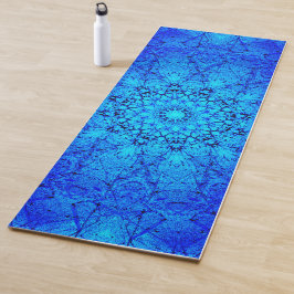 Tapete De Yoga Bright Blue Mandala