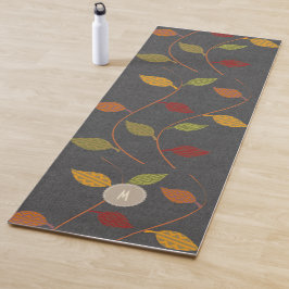 Tapete De Yoga Bright Fall Deixa Monograma Russo
