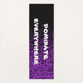 Tapete De Yoga Brilho roxo em preto domina em todos os lugares |