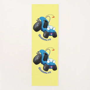 Tapete De Yoga Buggy duna em forma de cartoon de veículos rodoviá