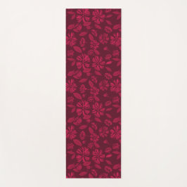Tapete De Yoga Burgundy Vintage Na moda Floral Yoga Mat