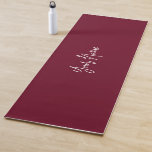 Tapete De Yoga Burgundy Wine Red Minimalist Script Name Na moda<br><div class="desc">Burgundy Wine Red Minimalista Script Na moda Yoga Mat</div>