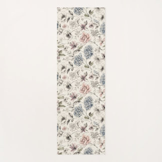 Tapete De Yoga Caderno de Desenho Artístico Floral Moderno