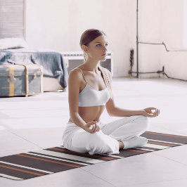 Tapete De Yoga Café Clássico Castanho