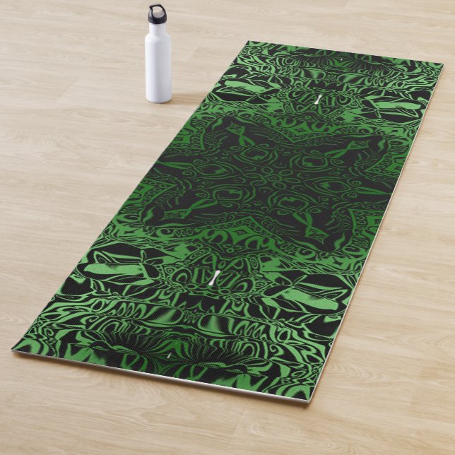 Tapete De Yoga Caleidoscópio Verde (In Situ)