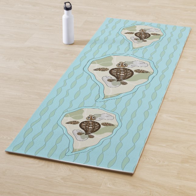 Tapete De Yoga Callie the Sea Turtle Yoga Mat (In Situ)