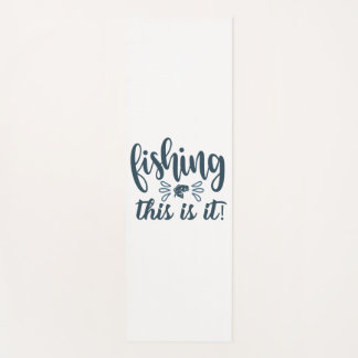 Tapete De Yoga Camisa de pesca engraçada com slogan