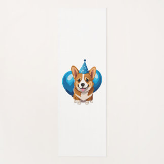 Tapete De Yoga Camiseta Clássica Azul De Aniversário (1)