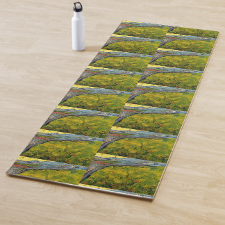 Tapete De Yoga Campo de sementes em Sunrise, por Vincent van Gogh