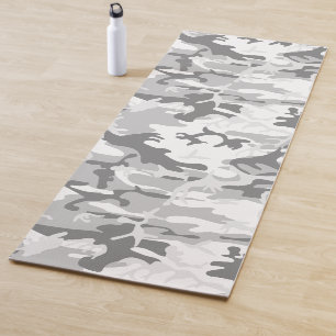 Tapete De Yoga Camuflagem de Cinzas de inverno, Militar, Exército