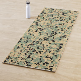 Tapete De Yoga Camuflagem Digital – Padrão de camuflagem Tan-Verd