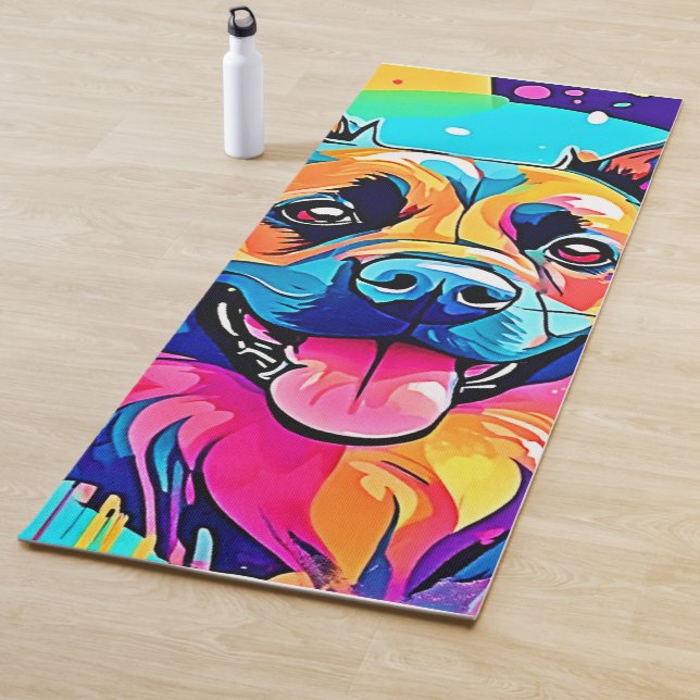 Tapete De Yoga Cana Vibrante: Amor Feliz (In Situ)