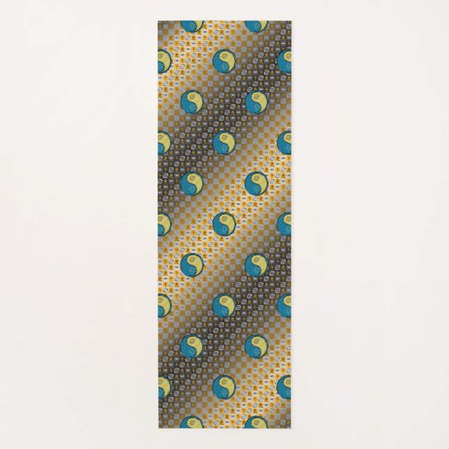 Tapete De Yoga Cancer e Cavalo Metálico (Frente)