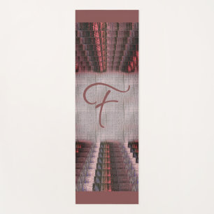 Tapete De Yoga Canvas de tecido vermelho-vermelho-rosa Tereno Sue