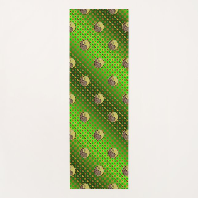 Tapete De Yoga Capricórnio e Caprino metálico (Frente)