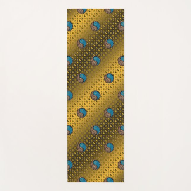 Tapete De Yoga Capricórnio e Cavalo de Água (Frente)