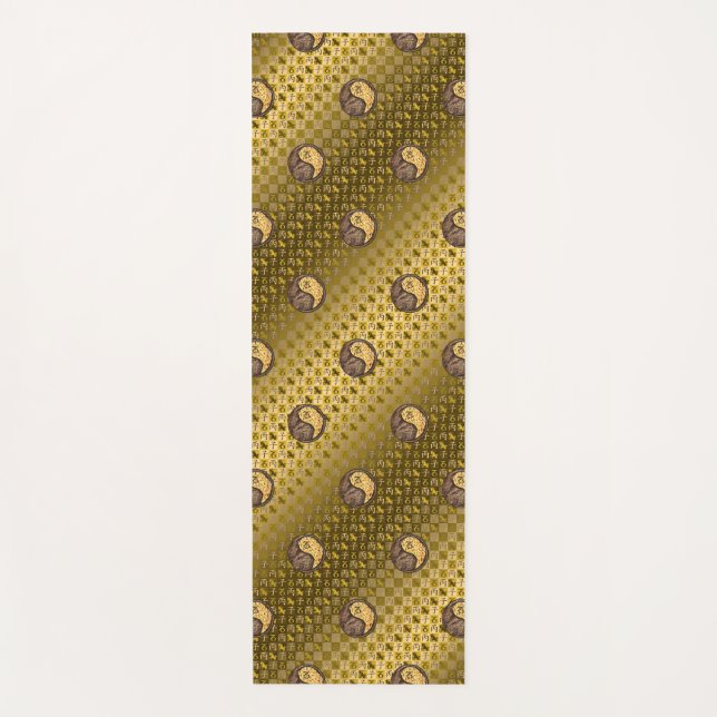 Tapete De Yoga Capricórnio e Corrida de Fogo (Frente)