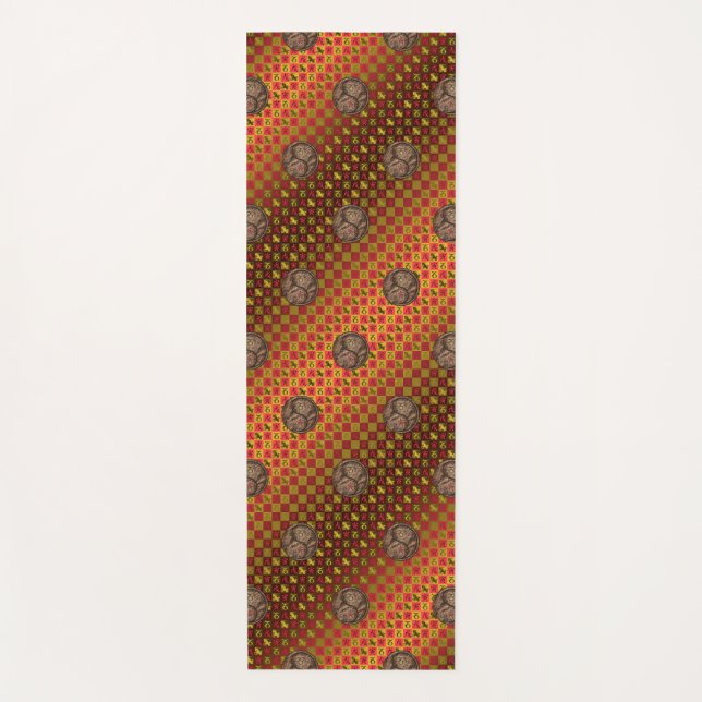 Tapete De Yoga Capricórnio e Tigre-Terra (Frente)