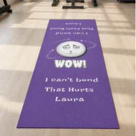 Tapete de Yoga Cara da Lua WOW Humorístico