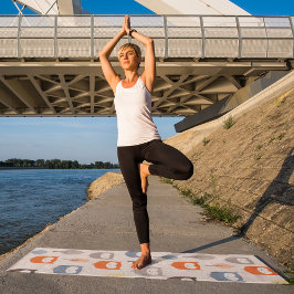 Tapete De Yoga caricatura Corujas de outono