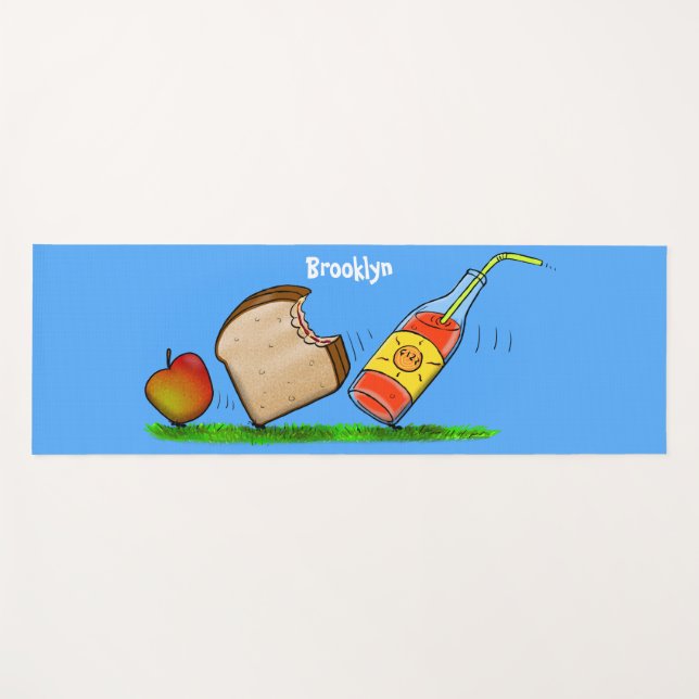 Tapete De Yoga Cartografia de formigas engraçadas (Frente (Horizontal))