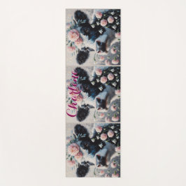 Tapete De Yoga Casa de fazenda de Cravos de Holstein Personalizad