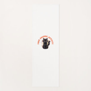 Tapete De Yoga Cat Lover Halloween Purr-anormal Atividade Spooky