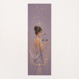 Tapete de Yoga Celestial Libra Zodíaco