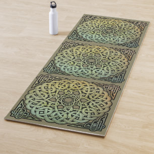 Tapete De Yoga Celtic Knotwork Mandala