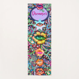 Tapete De Yoga Chakra Floral Dreamer Colorida Mística Incomum
