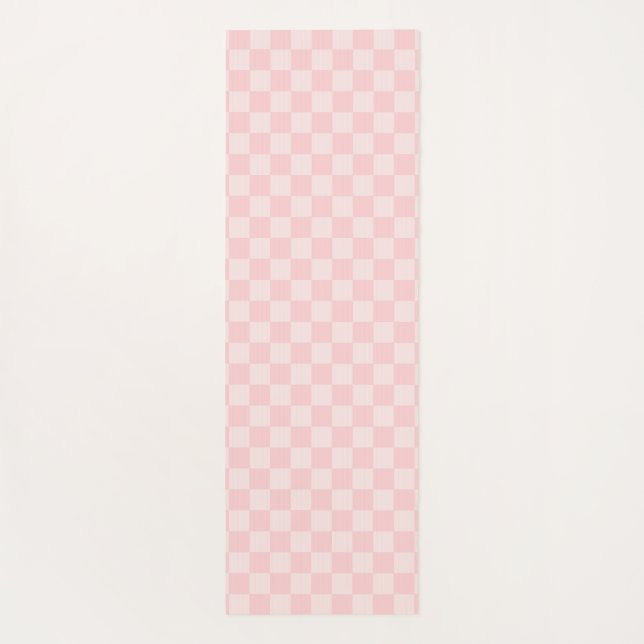 Tapete De Yoga Checkerd rosa (Verso)