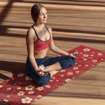 Tapete De Yoga Cherry Blossom Floral Padrão Moderno Vermelho<br><div class="desc">Padrão Floral de Cherry Blossom Yoga Vermelha Moderna Mat perfeita como presente para aqueles que apreciam yoga,  pilates,  malhação,  exercícios,  esportes,  ginástica,  atletas,  nadadores e muito mais. Perfeito para familiares e amigos para aniversários,  Natal,  Dia de as mães,  feriados e muito mais. Projetado pelo Evco Studio www.zazzle.com/store/evcostudio</div>