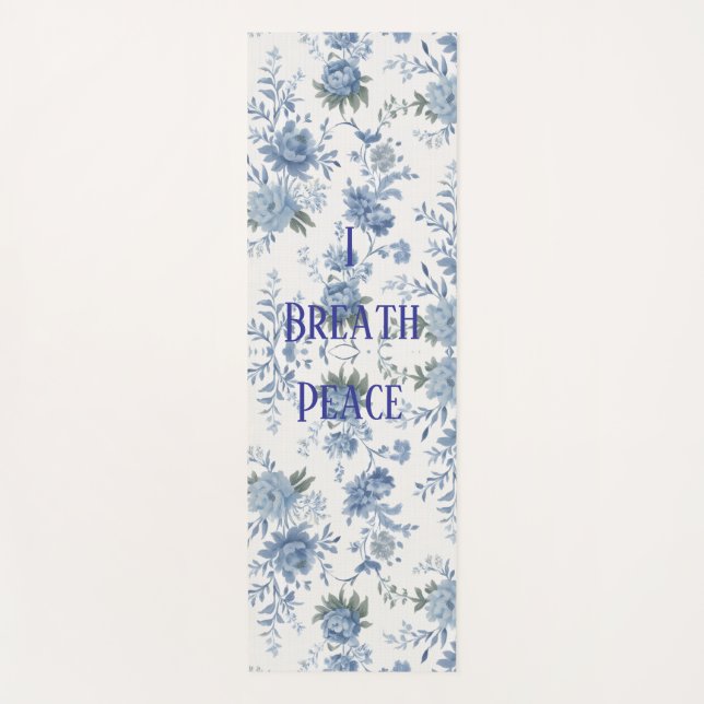Tapete De Yoga Chinoiserie Blue Toile (Frente)