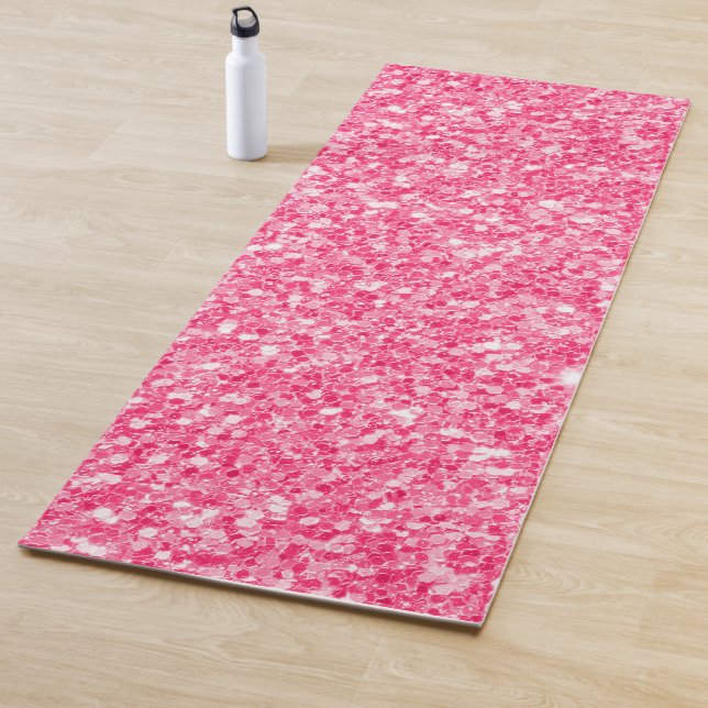 Tapete De Yoga Cinza de Falhas Rosa (In Situ)