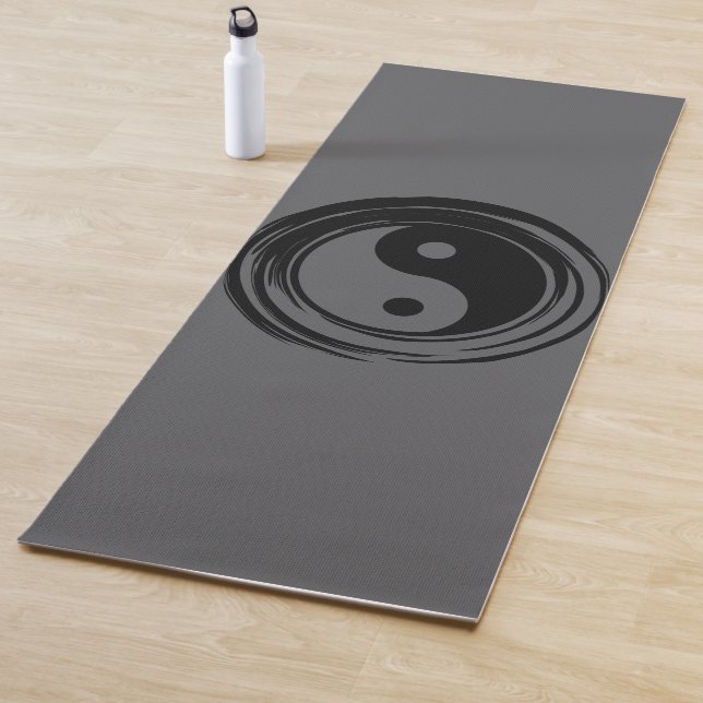 Tapete De Yoga Cinza Ying Yang Harmony Yoga Mat (In Situ)