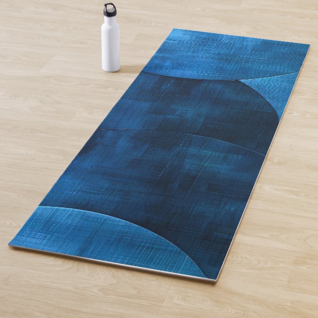 Tapete De Yoga Círculos da Lua Azul (In Situ)