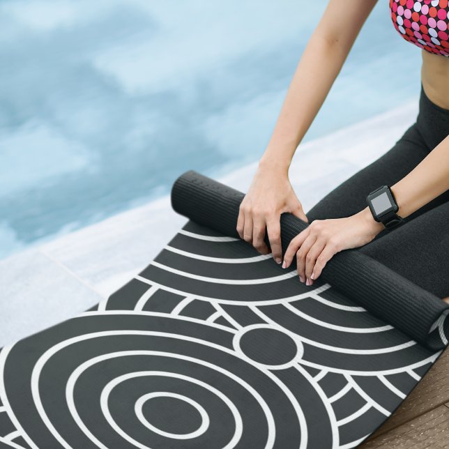 Tapete De Yoga círculos hipnóticos (Criador carregado)